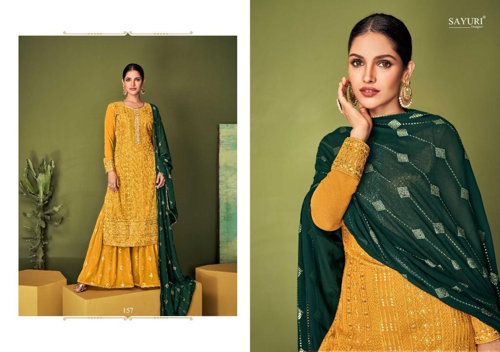 Sayuri Colours Georgette Wholesale Sharara Stitched Salwar Kameez Catalog
